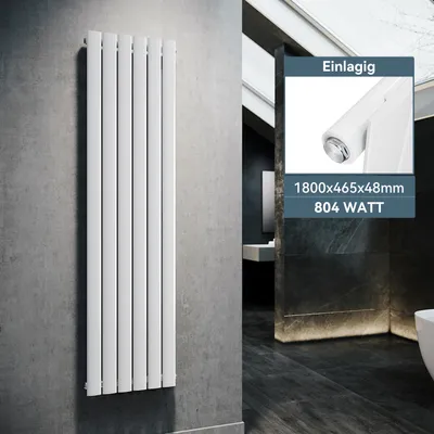 Immagine prodotto di SONNI 1800×465 mm Bianco Radiatore a pannello monostrato Radiatore verticale