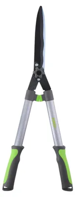 Produktbild von Kinzo Heckenschere 65CM - mit Llaflon-Klingen - Extra stark - Rostfrei - Antihaft-Klingen - Grau/Grün