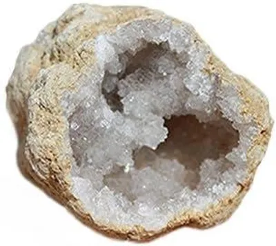 Produktbild von Geode aus Bergkristall, 5-6 cm, zur Mineralaufladung