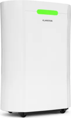 Obrázek produktu pro Odvlhčovač vzduchu Klarstein AeroDry Smart 12l – 12 l/den, nádržka 2,5 l, 39 dB, ovládání WiFi/App/Alexa, LED displej, 24hodinový časovač, uhlíkový filtr, pro místnosti do 18 m², elektrický odvlhčovač vzduchu, bílý