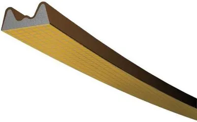Immagine prodotto di Guarnizioni per porte e finestre TLT, profilo K 100 H, 9 x 4 mm, marrone, 2 x 50 m