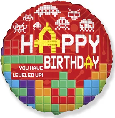 Obrázek produktu pro Happy Birthday kulatý vícebarevný 46 cm