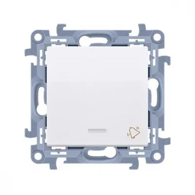 Obrázok produktu pre Kontakt-Simon CD1L.01/11, Tlačidlový spínač, Plast, Biela, IP20, IP44, 250 V, 10 A
