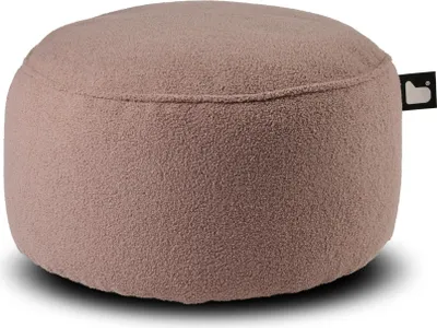 Imagen del producto de Extreme Lounging - b-poufe "teddy" - sillón redondo - para interiores - suave y cómodo - 60x40 cm - color grisáceo