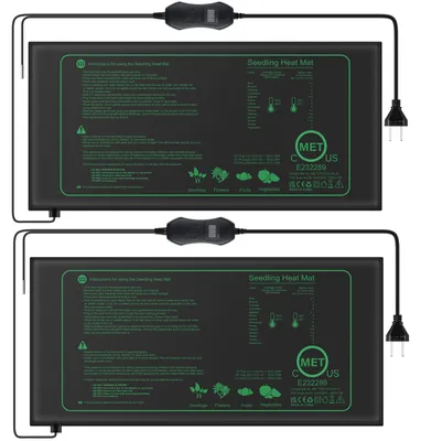 Productafbeelding van Set van 2 verwarmingsmatten met thermostaat voor temperatuurregeling