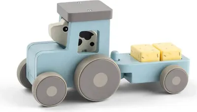 Produktbild von Done By Deer Tiny Farm Dotti Traktor Silber Kinder Silber One Size