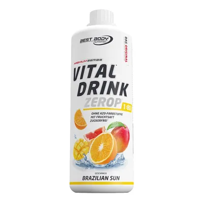 Produktbild von Best Body Nutrition - Vital Drink Zerop - 1000 ml Flasche, 1 x 1000 ml Flasche, Geschmack: Brazilian Sun