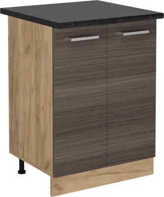 Produktbild von Küchenunterschrank Vicco R-Line Edelgrau 60 cm , AP Anthrazit, Model 53965