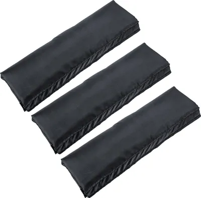 Produktbild von Pro Plus 3er Set Eckenschoner für Sturmbänder schwarz Klettverschluss 25x8 cm