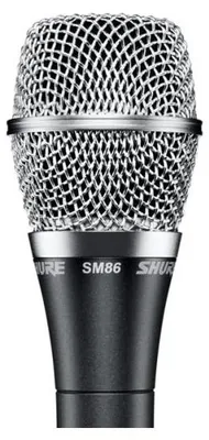 Obrázek produktu pro Shure SM86, Pódiový/profesionální mikrofon, -50 dB, 50 - 18000 Hz, Kardioidní, Kabel, XLR-3