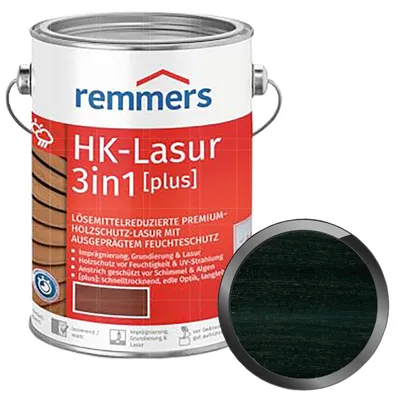 Produktbild von Remmers HK-Lasur 3in1 Plus Ebenholz 2,5 L – lasur für den Außenbereich
