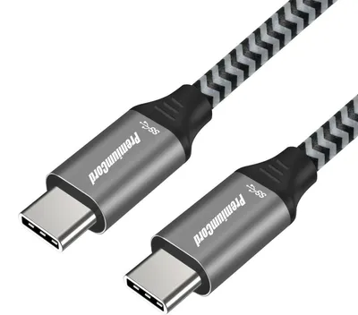 Zdjęcie produktu dla Kabel PREMIUMCORD USB 3.2 Gen 1 USB-C (męski/męski), bawełniany oplot, 1,5 m (ku31ct15)