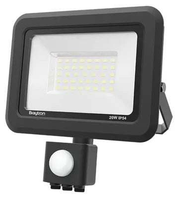 Produktbild von Braytron LED Strahler mit Bewegungsmelder Außen Garage Garten superhell Lampe 20W IP54 3000K