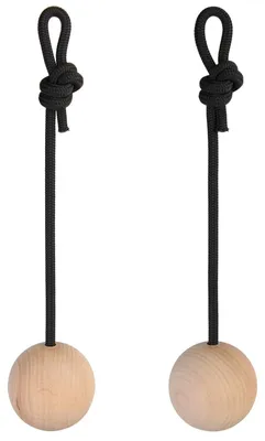 Immagine prodotto di ALPIDEX - Set di 2 sfere per allenamento - Maniglia a sfera - Diametro disponibile: 5 cm, 12 cm - Sfere in legno per allenamento di arrampicata e fitness, legno di faggio, naturale, diametro: 5 cm