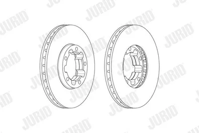 Produktbild von 2x JURID Bremsscheibe 569231J für NISSAN Cabstar (F24M F24W) 45mm 7 7kg 276mm