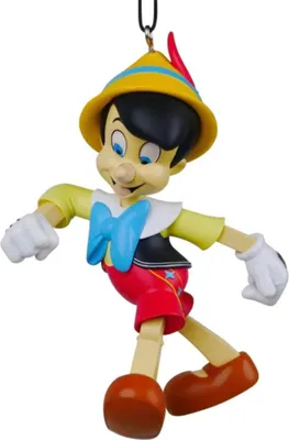 Produktbild von Weihnachtliches Pinocchio Ornament aus Kunststoff, 8 cm, für Weihnachtsdekoration