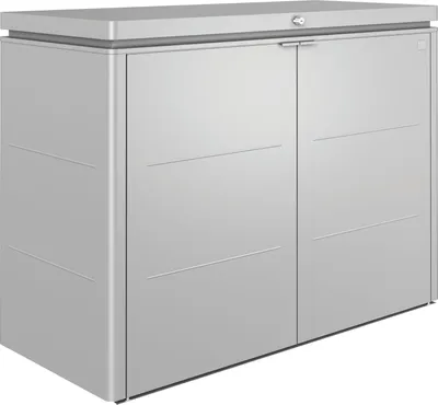 Produktbild von Biohort Aufbewahrungsbox HighBoard aus Metall Aufbewahrung mit 0 mm Wandstärke Kisten Fußboden inklusive Kiste 1,12 m² Flachdach