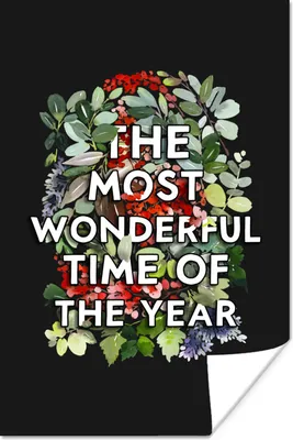 Produktbild von MuchoWow® Poster Weihnachten - Zitat - Aquarell 120x180 cm - Kunstposter
