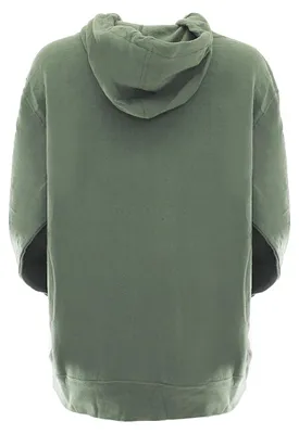 Produktbild von Hoodie Uni Pullover Sweatshirt Sweatjacke warm Vlies Kapuze Pulli 7450 M grün