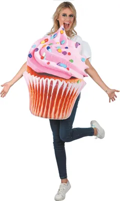Produktbild von Süßes Cupcake-Kostüm braun-rosa Einheitsgröße (40)