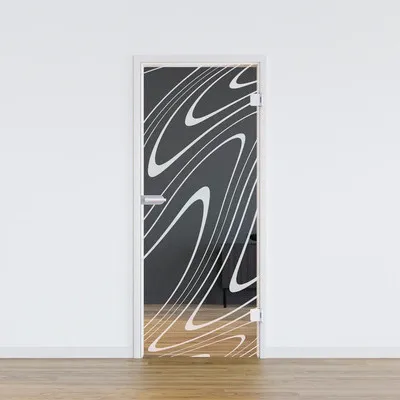 Produktbild von Pertura Glastür Glera Water 01 709 x 1960 x 8 mm Rechts für Beschlag Studio Office