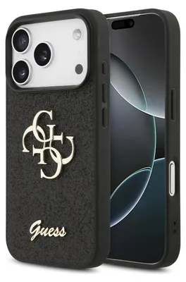 Immagine prodotto di Etui Guess fisso Glitter Grande 4G Na Iphone 17 Pro Max - Czarne