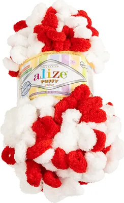 Produktbild von PUFFY Farbe - 100g / 9 m - Weiß, Rot