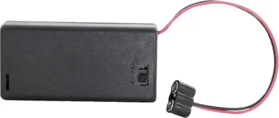 Produktbild von Batteriebox mit Kabel und Schalter, leer