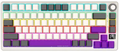 Imagen del producto de Teclado gaming LORGAR, inalámbrico, 75%, mecánico, color beige, distribución EN
