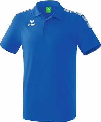 Produktbild von Erima Essential 5-C Polo Herren - Weiß / New Royal  | Größe: XXL