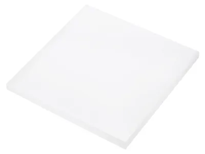 UHMW-Platte 15x15 cm, 1/2 Zoll dick, weiß, für Heimwerker
