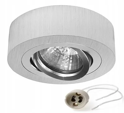 Produktbild von Półtuba Einbauleuchte Silber GU10 Schwenkbar Aluminiun