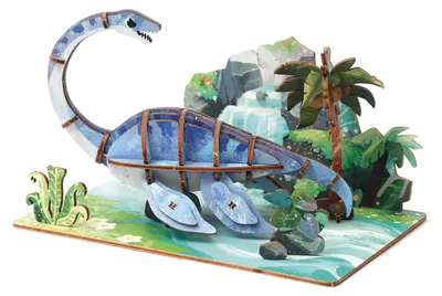 Image de Graine Creative 3D Puzzle Jouet Plesiosaurus multicolore carton
