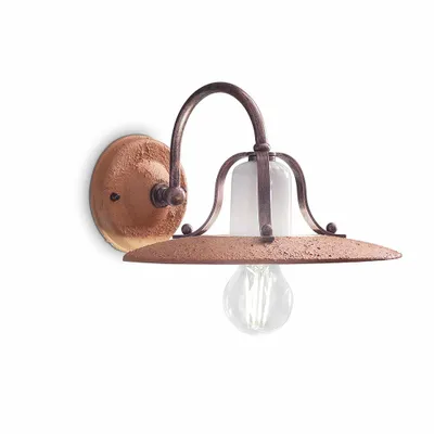 Immagine prodotto di CLASSIC BOLOGNA C820-07, Lampada a Parete Applique in Vetroceramica, Ferroluce