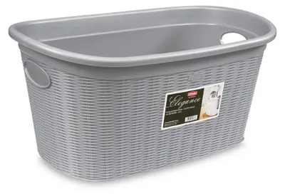 Produktbild von Wäschekorb 35 l, 58 x 38 x 28 cm, grau