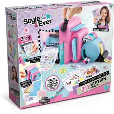 Productafbeelding van Toys - 3-in-1 Scrapbooking Studio - Personaliseer je notitieboek - Inclusief 150+ DIY accessoires, urenlang creativiteit