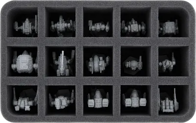 Produktbild von Schaumstoffeinlage für BattleTech, 15 Mechs, Half-Size