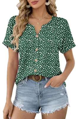 Imagen del producto de Solidchoice - Camiseta de mujer de manga corta y cuello en V