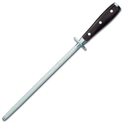 Schleifstahl 26 cm Ikon Holzgriff Grenadill Messerschärfer