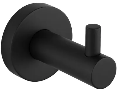 Image de Porte-serviettes mural Lineo - noir mat