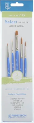 Zdjęcie produktu dla Princeton Brush Selectartiste Multi-Technique Zestaw pędzli 5 szt.