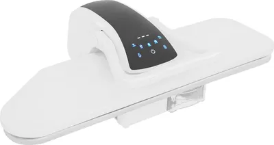 Obrázok produktu pre Parník na odevy – stolný parný lis – 2200 W – LCD displej – 5 režimov tkanín – 1,0 l nádrž na vodu – 90–200 °C – zástrčka EÚ 220–240 V – biela farba