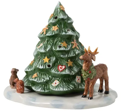 Produktbild von Villeroy & Boch Christmas Toys Weihnachtsbaum mit Wildtieren 23x17x17cm