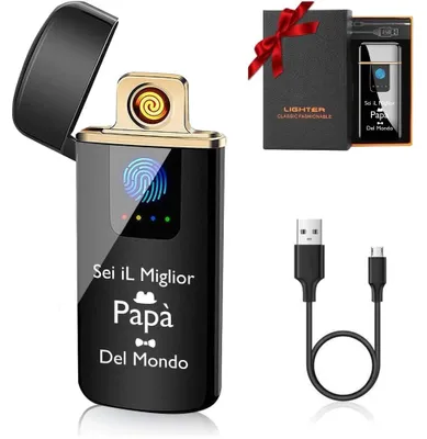 Productafbeelding van LOMUG elektrische aansteker, USB-oplaadbaar, elektrische boogaansteker, cadeau