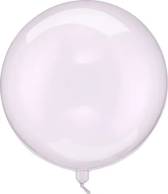 Folienballon rund 40cm Transparent Lila
