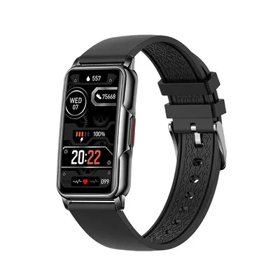 Image de Smartwatch Femmes Hommes 1.47 pouces HD écran tactile montre de fitness avec mesure de la tension artérielle cardiofréquencemètre podomètre montre de fitness pour Android iOS