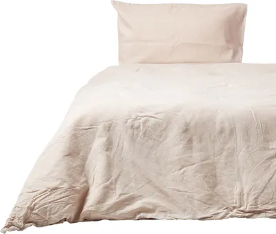 Produktbild von HOMESCAPES Leinen Bettwäsche Set Beige, 135 x 200 cm