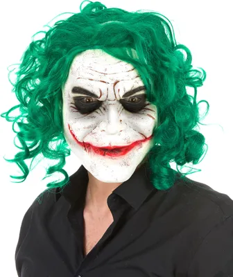 Zdjęcie produktu dla Maska na Halloween szalony klaun dla dorosłych kolorowa - jeden rozmiar