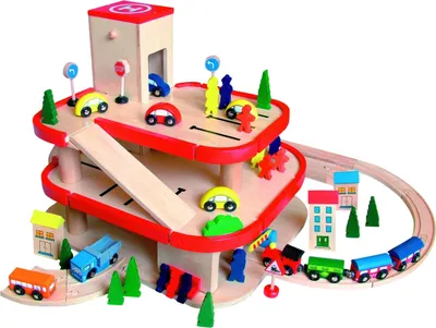 Produktbild von Woody Woody Holzgarage mit Aufzug 90083