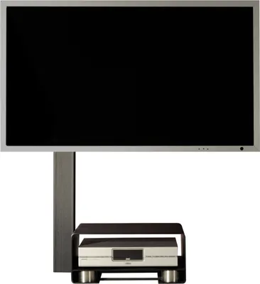 Immagine prodotto di Supporto TV di design Wissmann move art 125-S con rotelle (nero) per TV da 40" a 65"